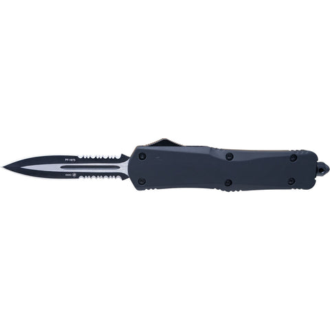 TEMPLAR LARGE BLACK RUBBER GEN II DAGGER SERRATED