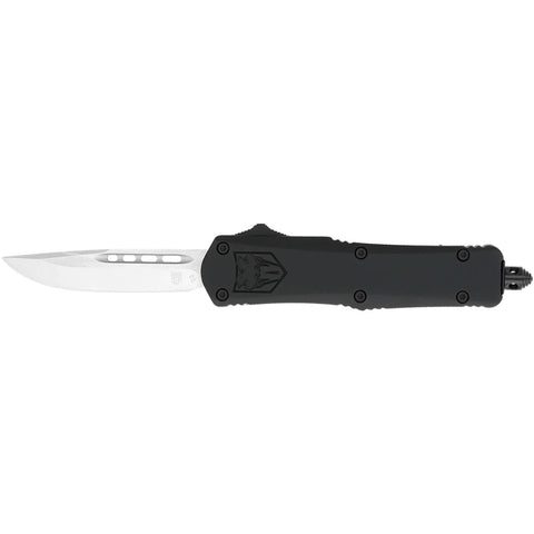 CobraTec Large FS-3 Black Drop Point Out The Front