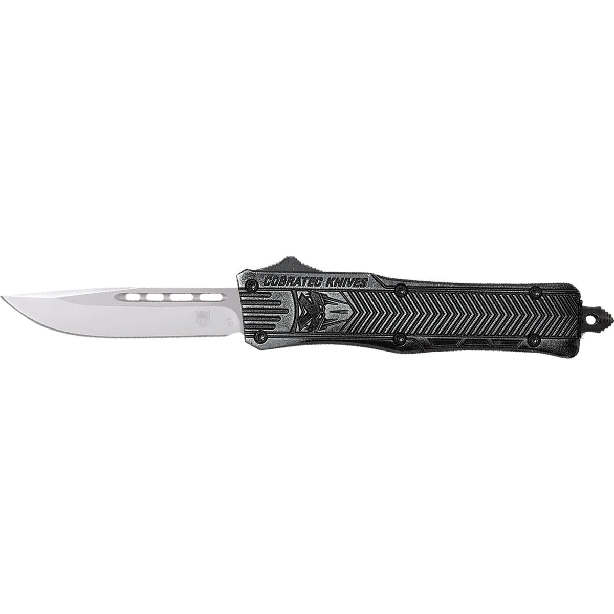 CobraTec Large Stonewash CTK-1 Drop Point Out The Front