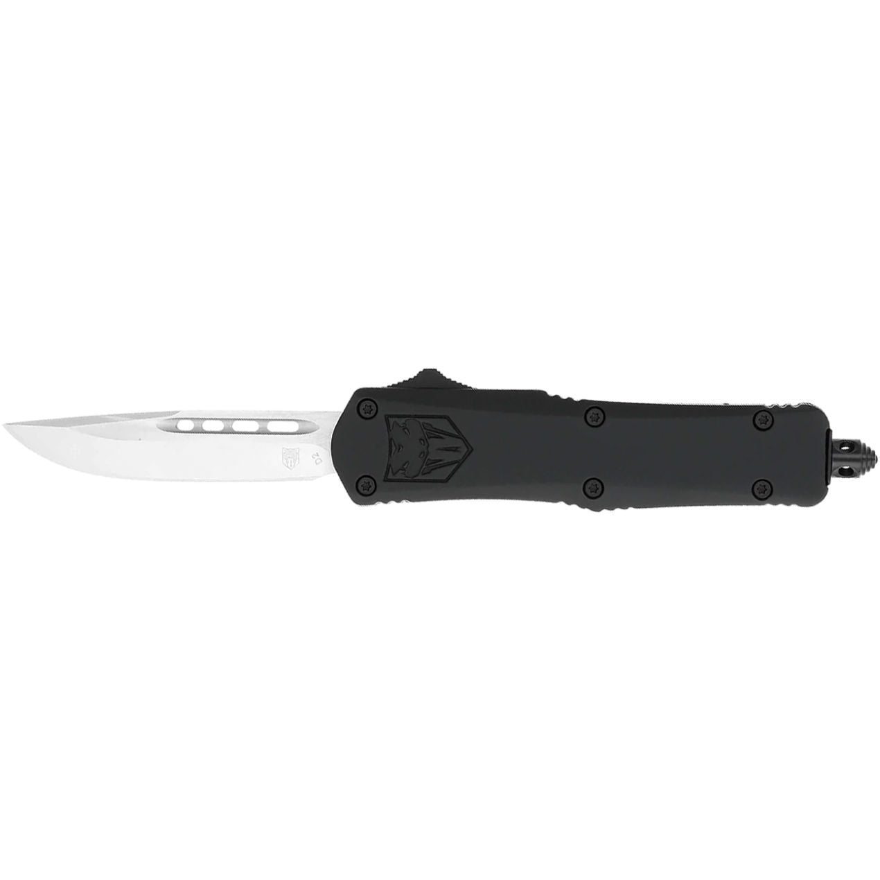 CobraTec Medium FS-3 Black Drop Point Out The Front