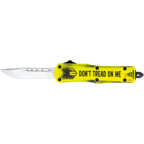 CobraTec Medium FS-3 Don't Tread On Me Drop Point Out The Front
