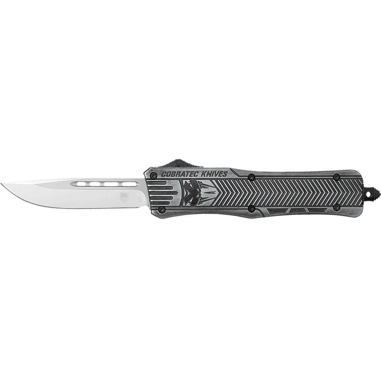 CobraTec Medium Stonewash CTK-1 Drop Point Out The Front