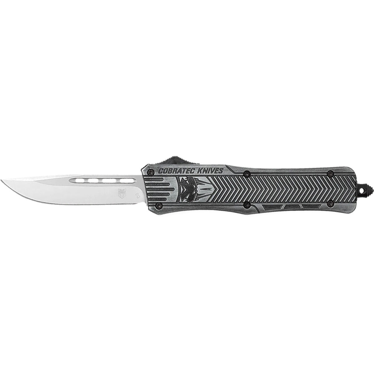 CobraTec Medium Stonewash CTK-1 Drop Point Out The Front