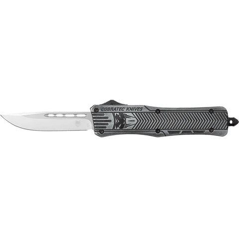 CobraTec Medium Stonewash CTK-1 Drop Point Out The Front