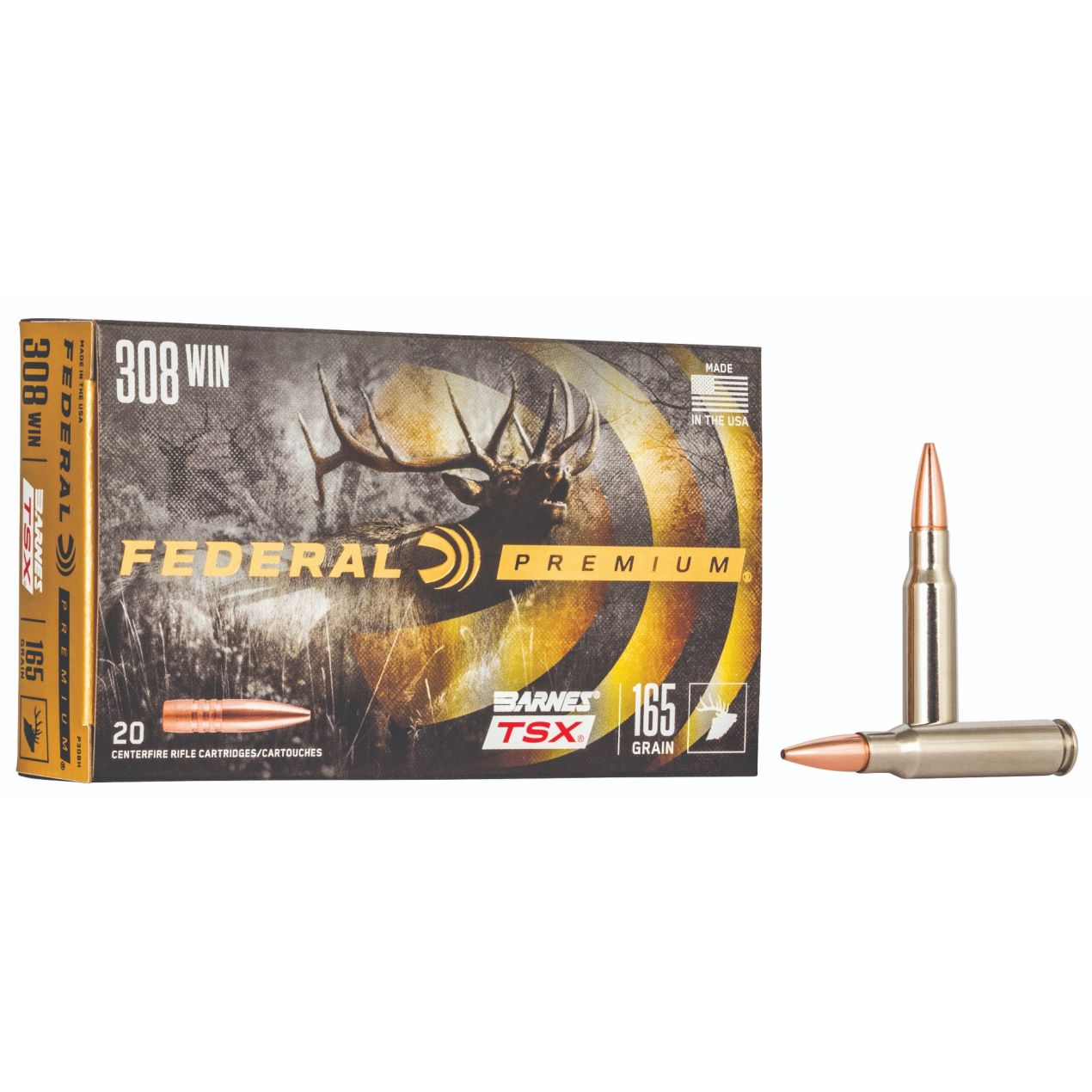 Federal 308 Win 165GR Barnes TSX