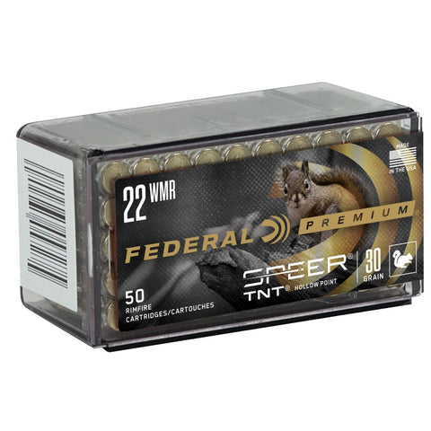 Federal 22 WMR 30 Grain Speer TNT HP