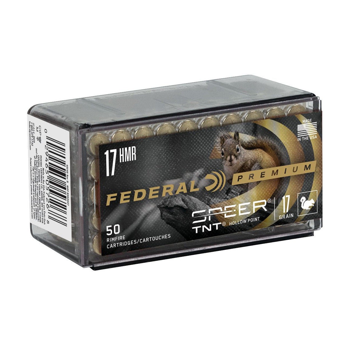 Federal V-Shok 17 HMR 17GR Speer TNT JHP