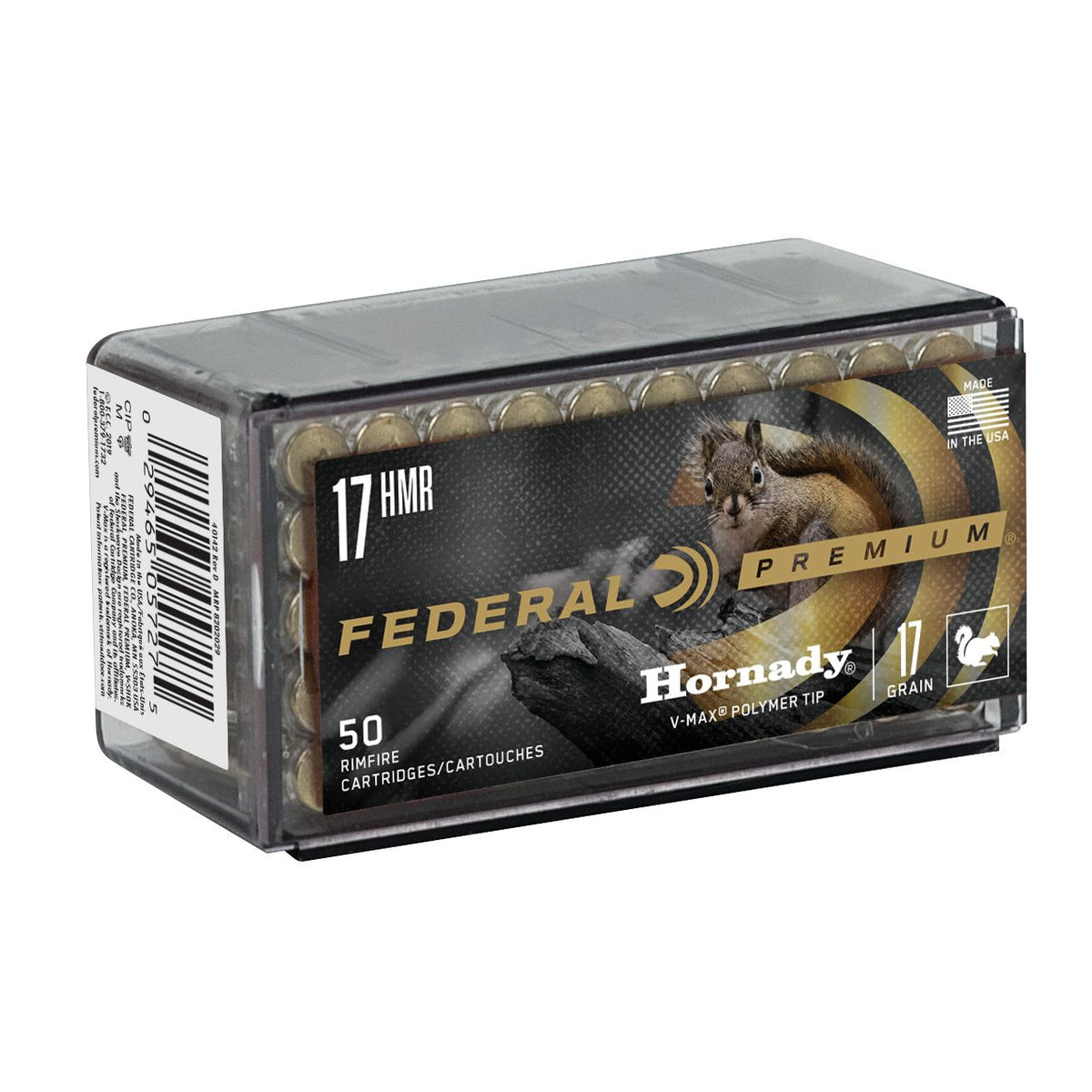 Federal V-Shok 17 HMR 17GR Hornady V-Max