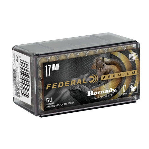 Federal V-Shok 17 HMR 17GR Hornady V-Max