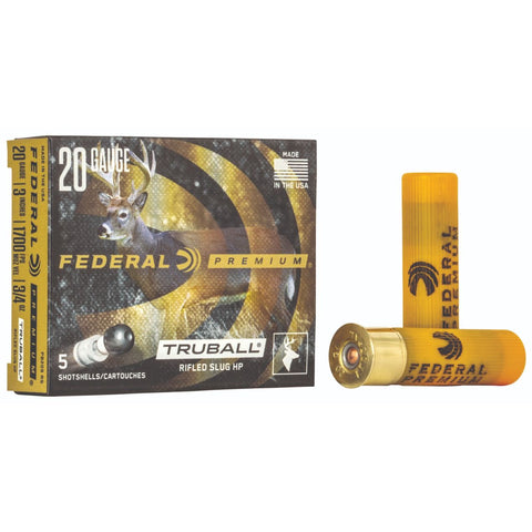 Federal TruBall 20 Gauge 3'' HP Rifled Slug