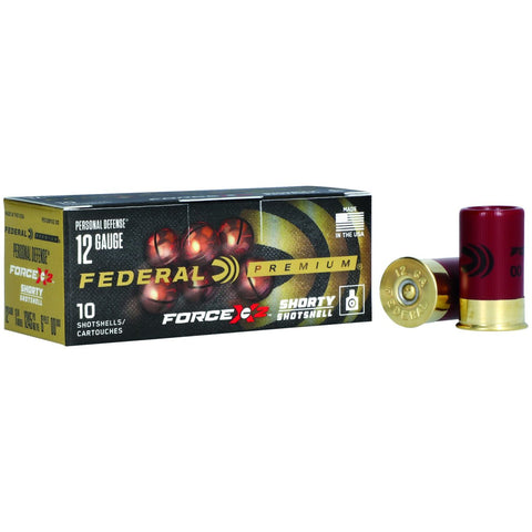 Federal Shorty Shotshells Force X2 12 Gauge 1.75'' 6 Pellets 00 Buck