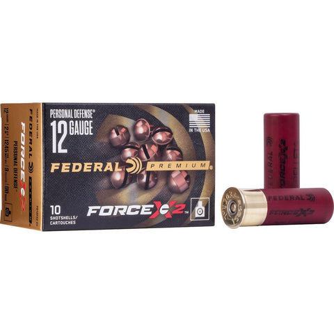Federal Personal Defense Force X2 12 Ga 2.75'' 9-00 Buck