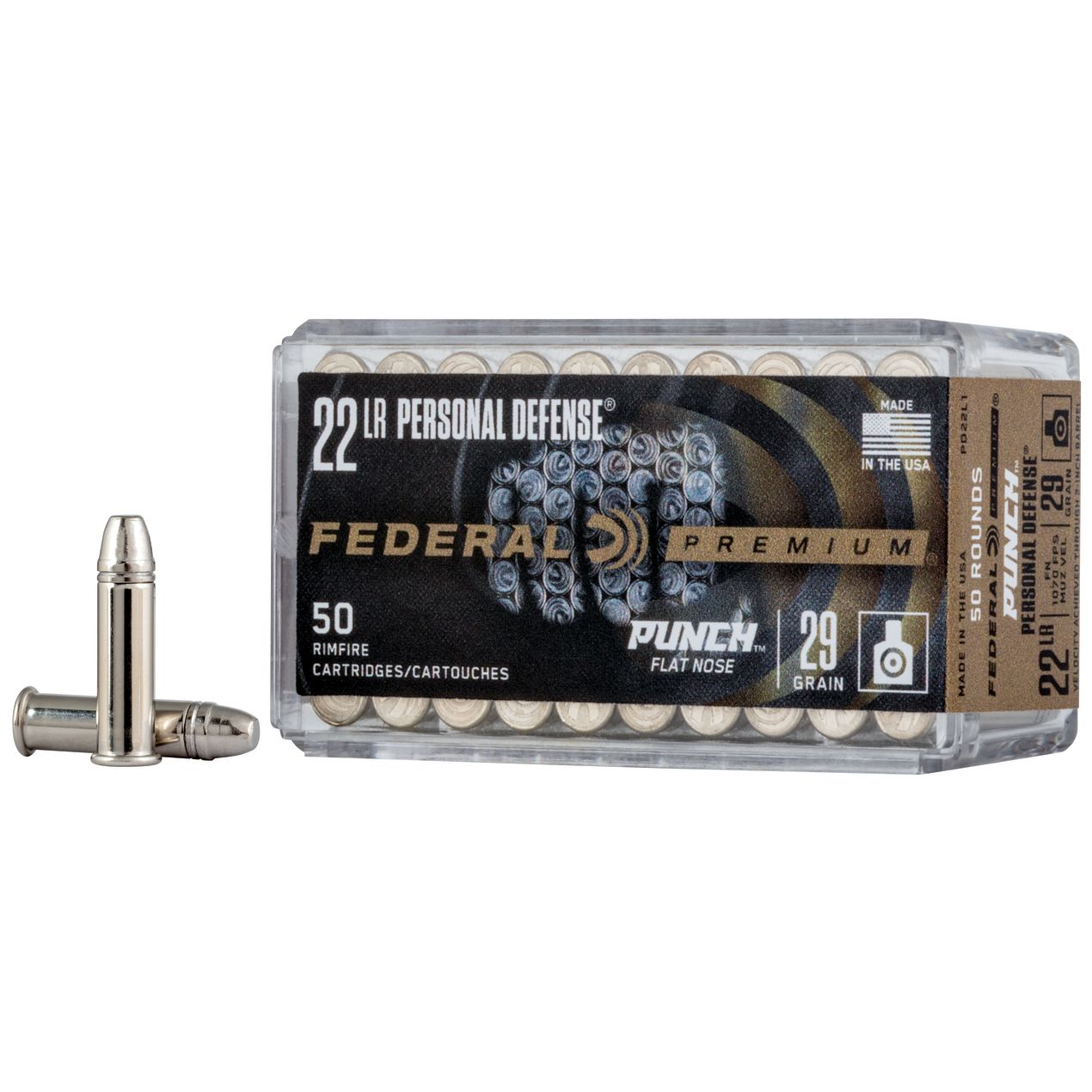 Federal Punch 22 LR 29 Grain Punch Flat Nose