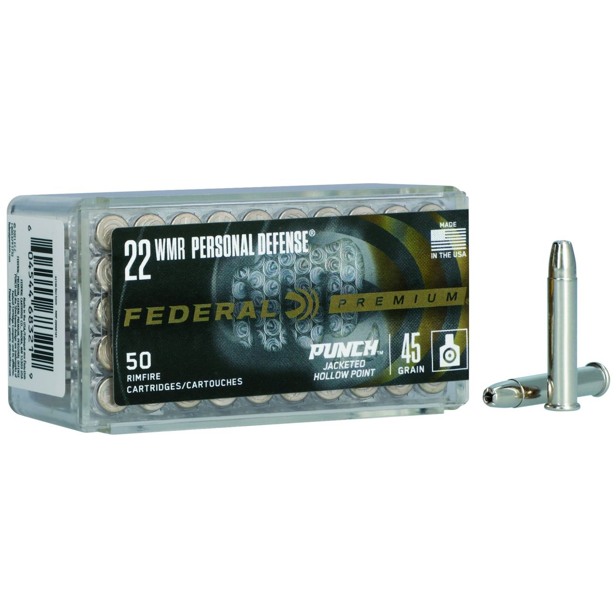 Federal Punch 22 Win Mag 45 Grain JHP