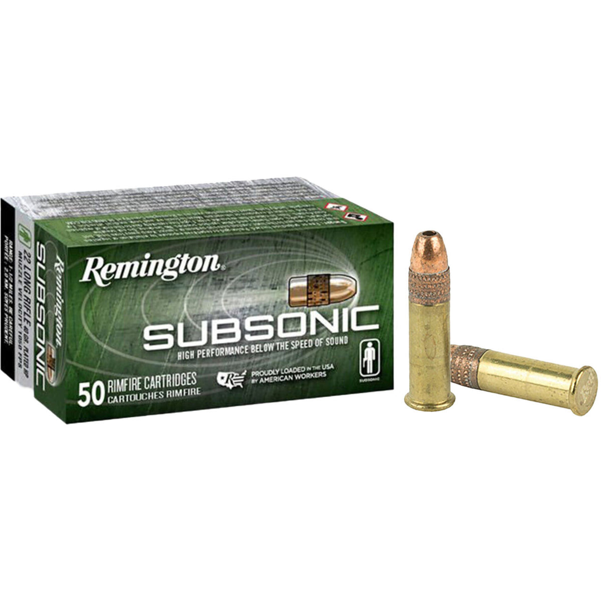 Remington Subsonic 22 LR 40 Grain Copper Plated HP