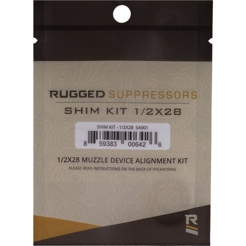 Rugged Suppressors Shim Kit 1/2x28