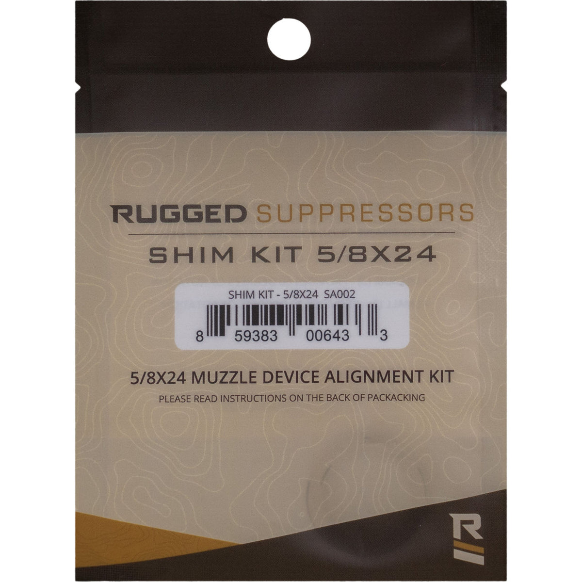 Rugged Suppressors Shim Kit 5/8x24