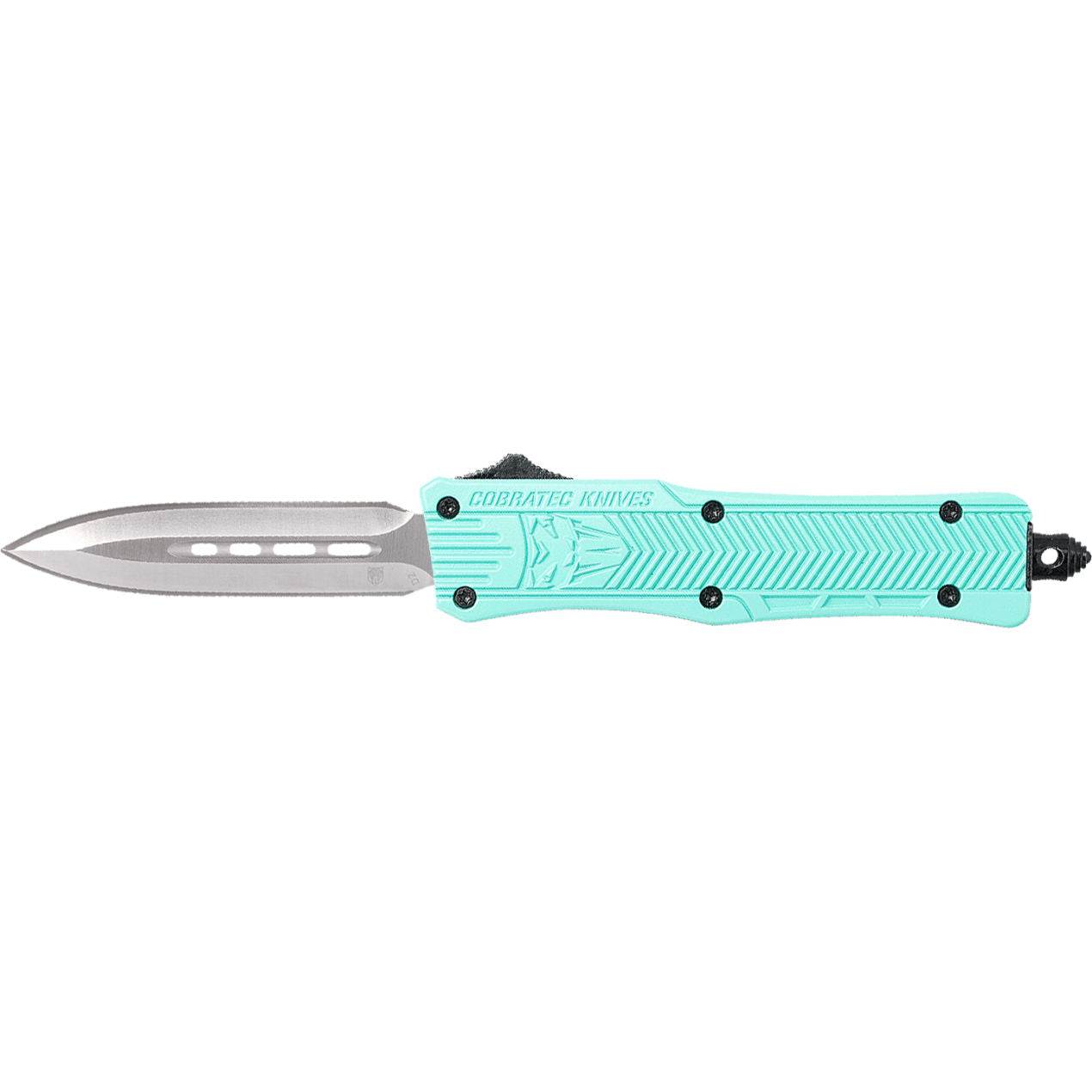 CobraTec Small CTK-1 Tiffany Blue Dagger Out The Front