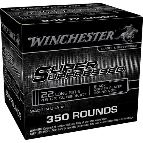 WINCHESTER SUPER SUPPRESSED 22 LR 45 GRAIN LRN