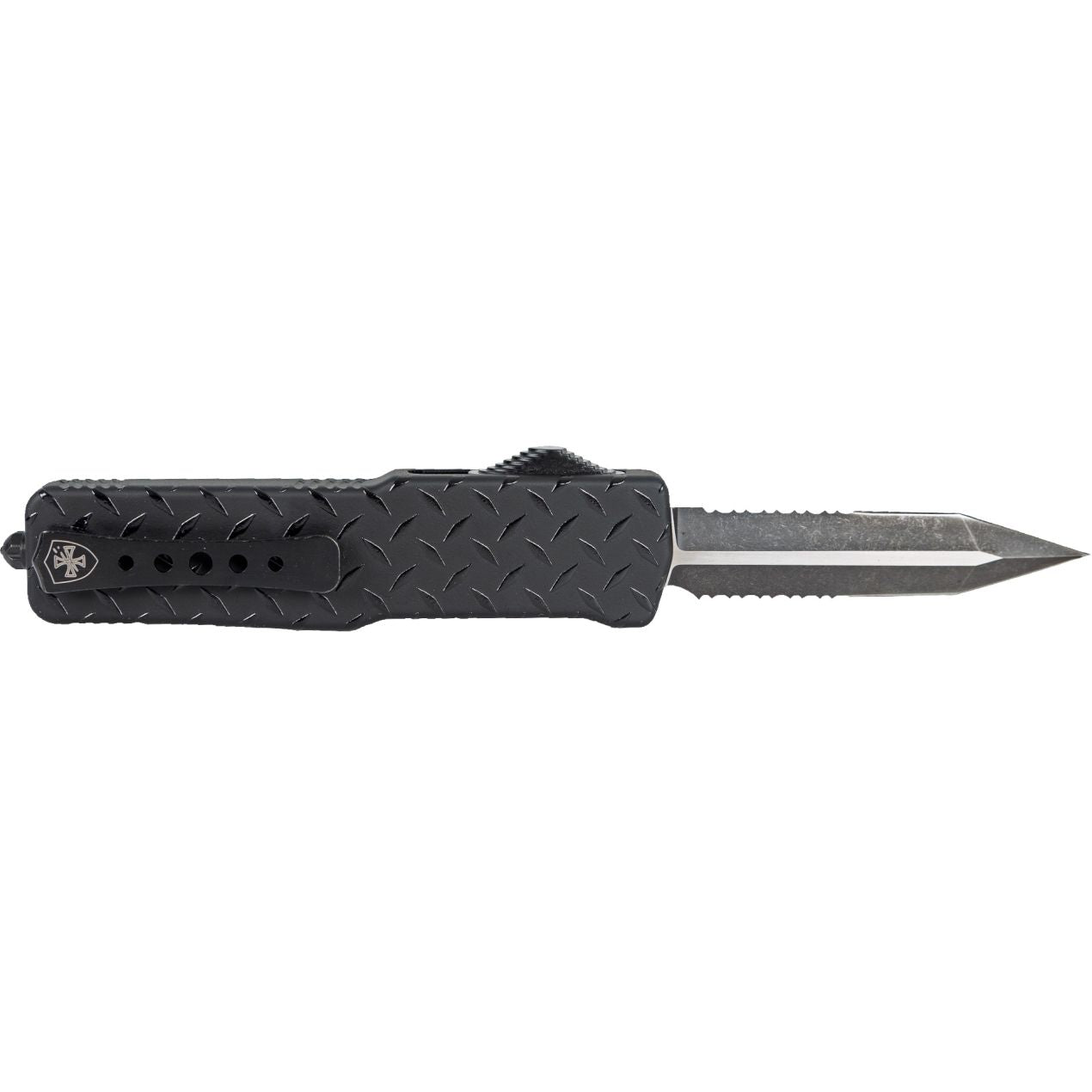 Templar Premium Weighted SZ Diamond Plate Dagger Serrated D2