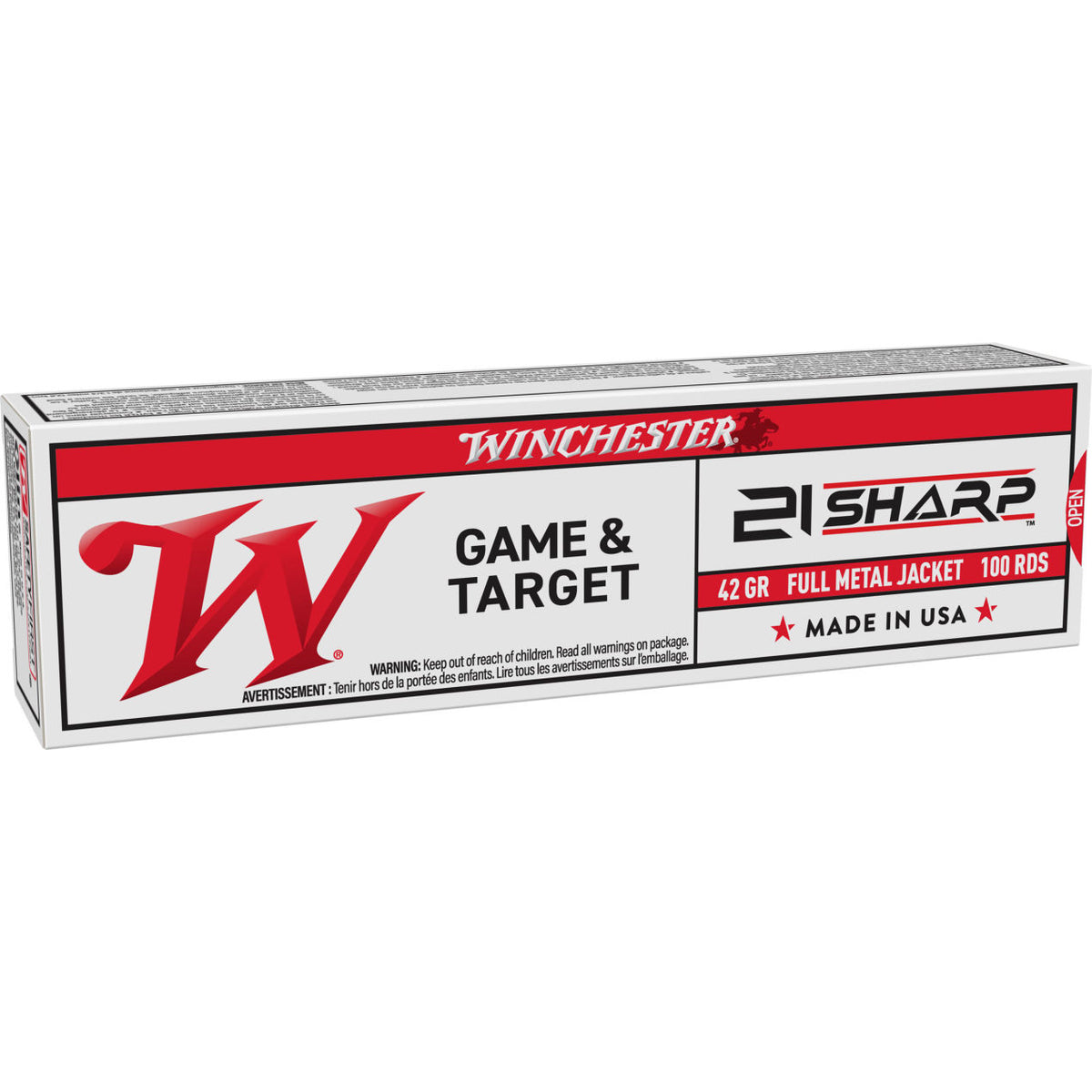 Winchester USA Game & Target 21 Sharp 42 Grain FMJ
