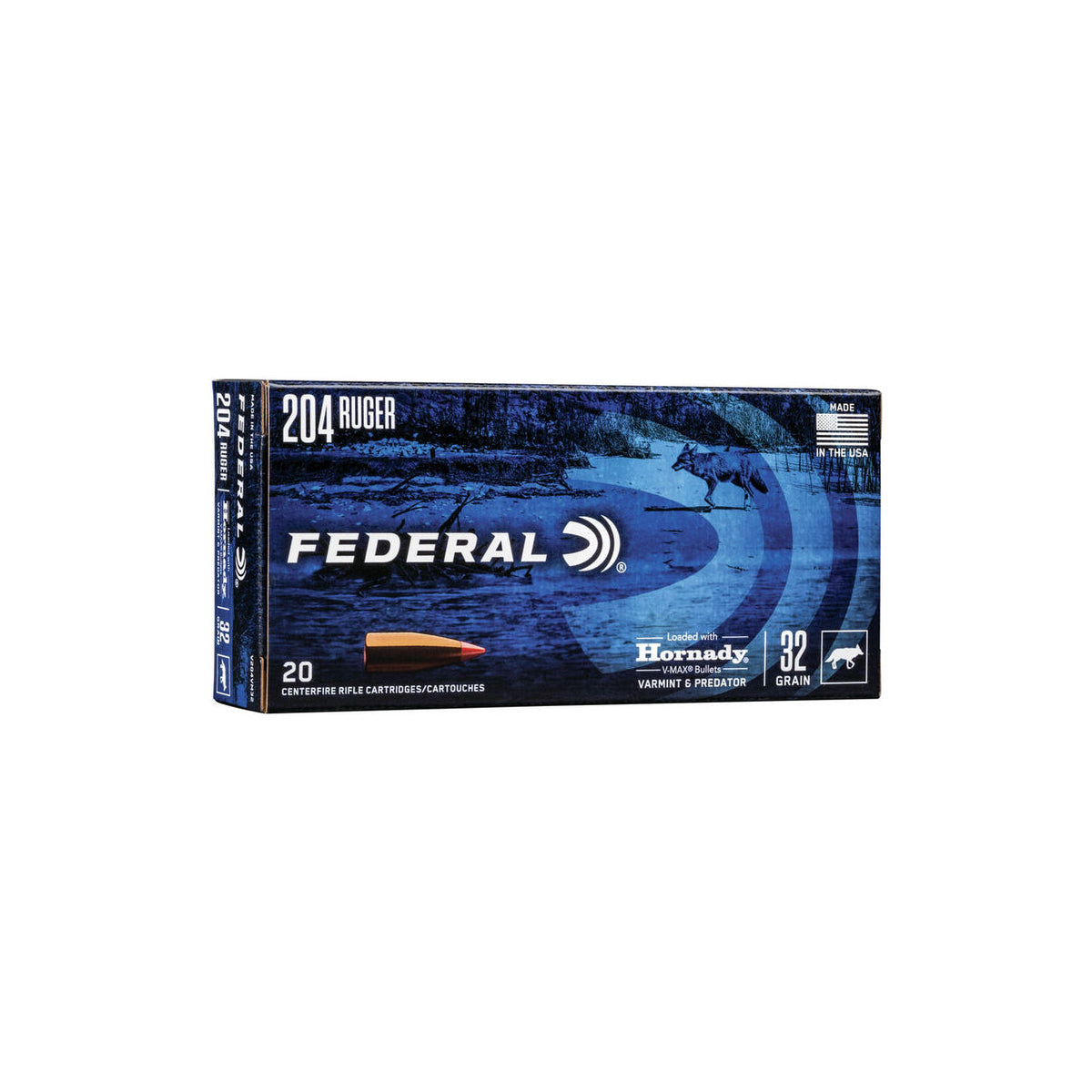 Federal Varmint & Predator 204 Ruger 32GR Hornady V-Max