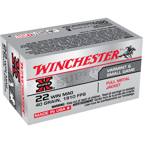 Winchester Super-X 22 WMR 40GR FMJ